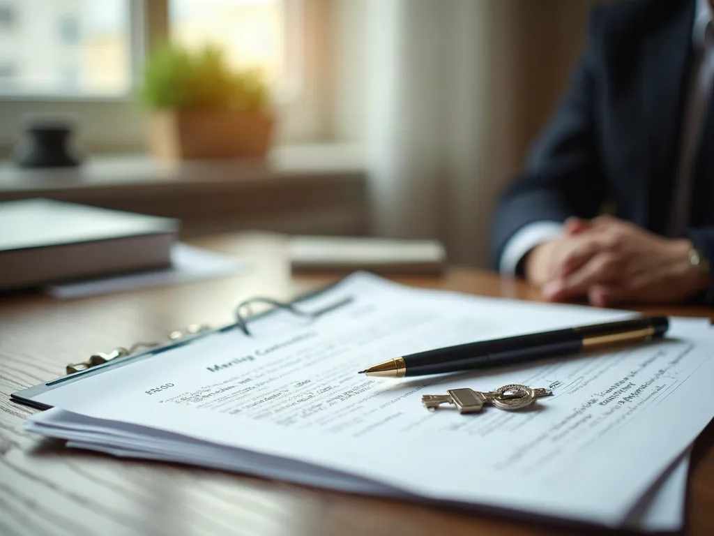 Séparation de biens : le régime qui protège… jusqu'au jour où il vous lâche Documents de contrat de mariage et clé de maison sur un bureau de notaire
