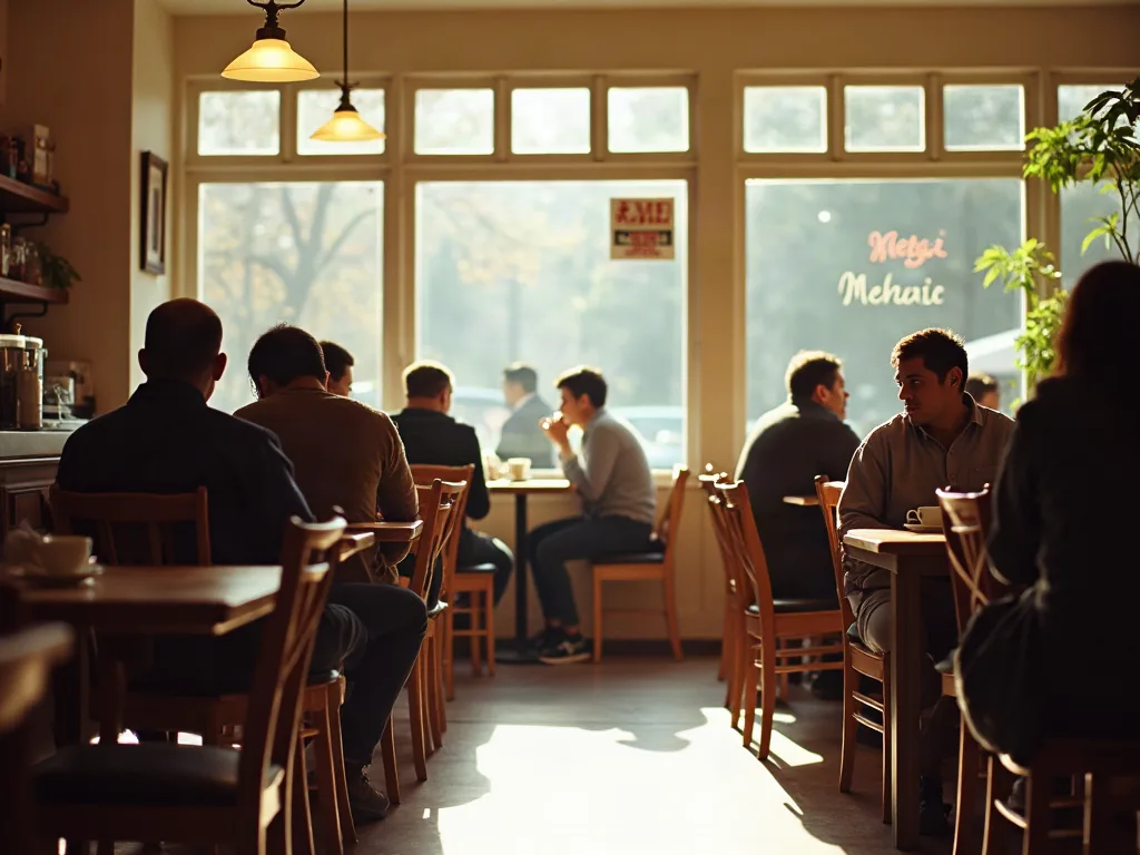 Quartiers à éviter à Versailles : ce que les chiffres révèlent vraiment Intérieur d'un café avec clients assis à des tables en milieu de journée